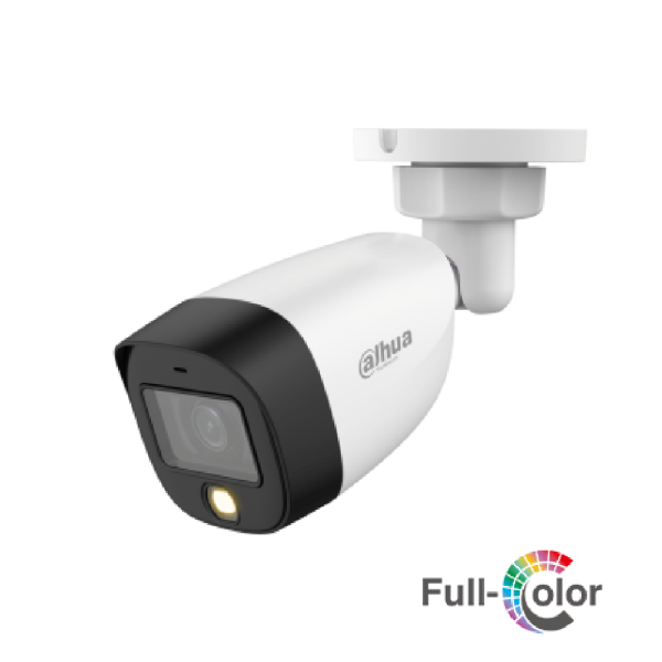 DH-HAC-HFW1209CMN-LED-0280B-S2. Camara Bullet HDCVI Dahua Full Color 2MP Lente 2.8mm LED 20m IP67